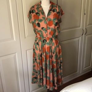 One of a kind handmade1950s inspired dress.Bust 36 waist 30 dressforms hip is 45